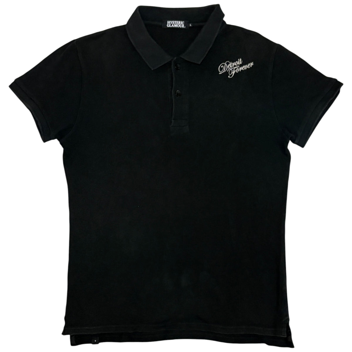 Hysteric Glamour black graphic polo T-shirt