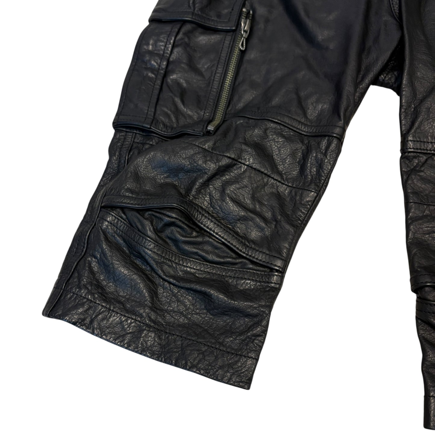 Fuga leather multipcoket cargo shorts