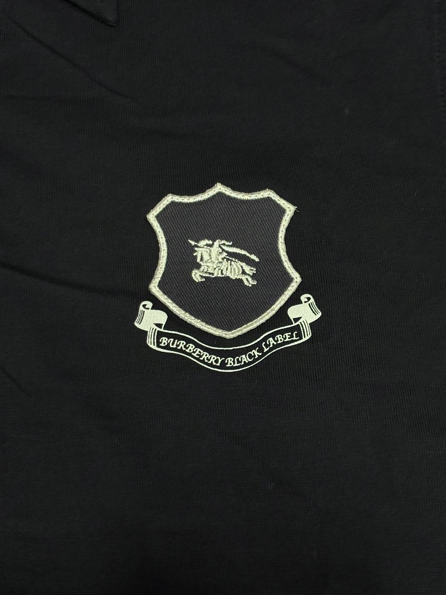 Burberry Black Label embroided badge polo T-shirt