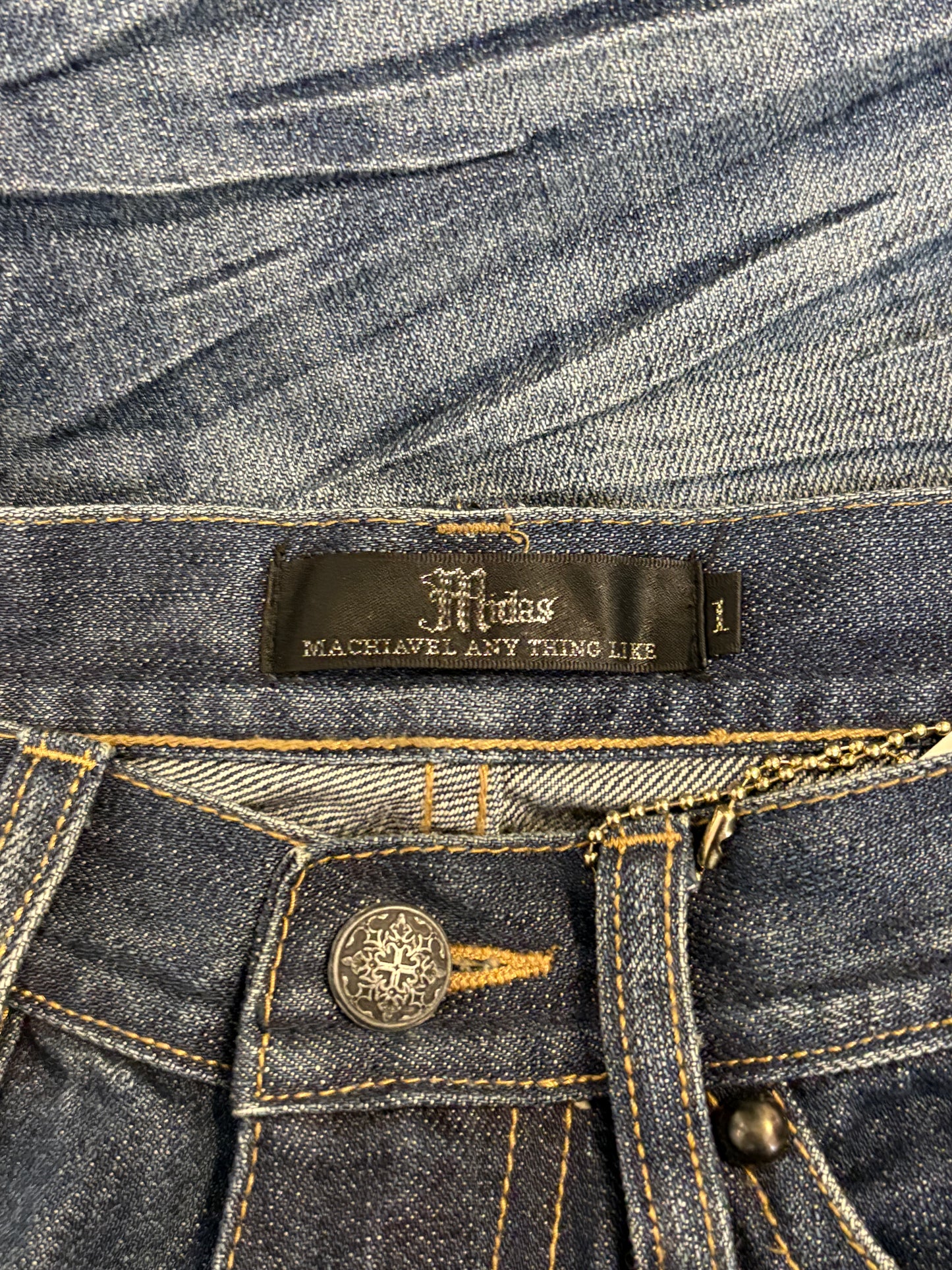 Midas snake wash bootcuts denim