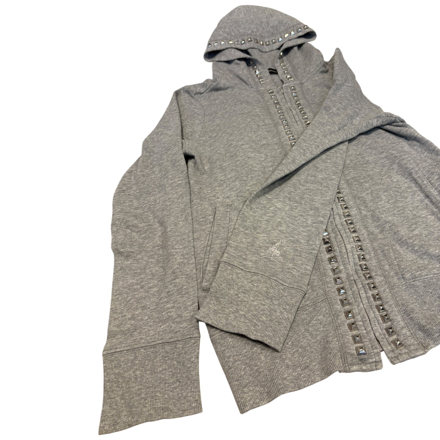 Hysteric Glamour grey studded zip hoodie