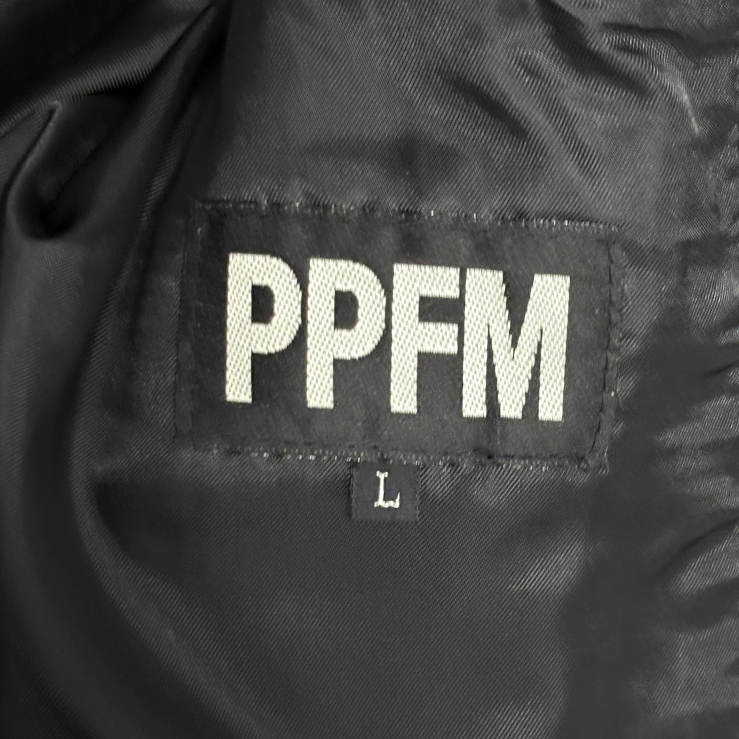 PPFM asymmetric lightweight aged lambskin leather jacket w multizip detailing