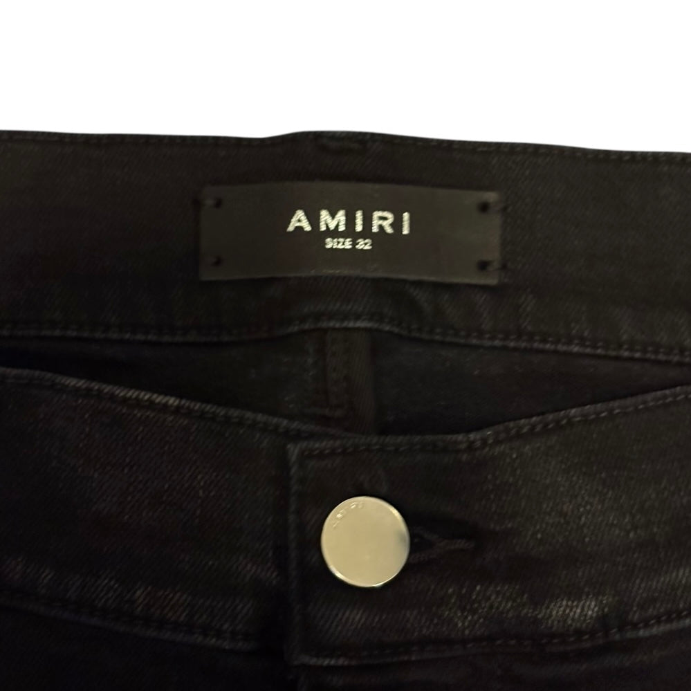 Japanese Amiri AW22 Stacked dark wash flare jeans