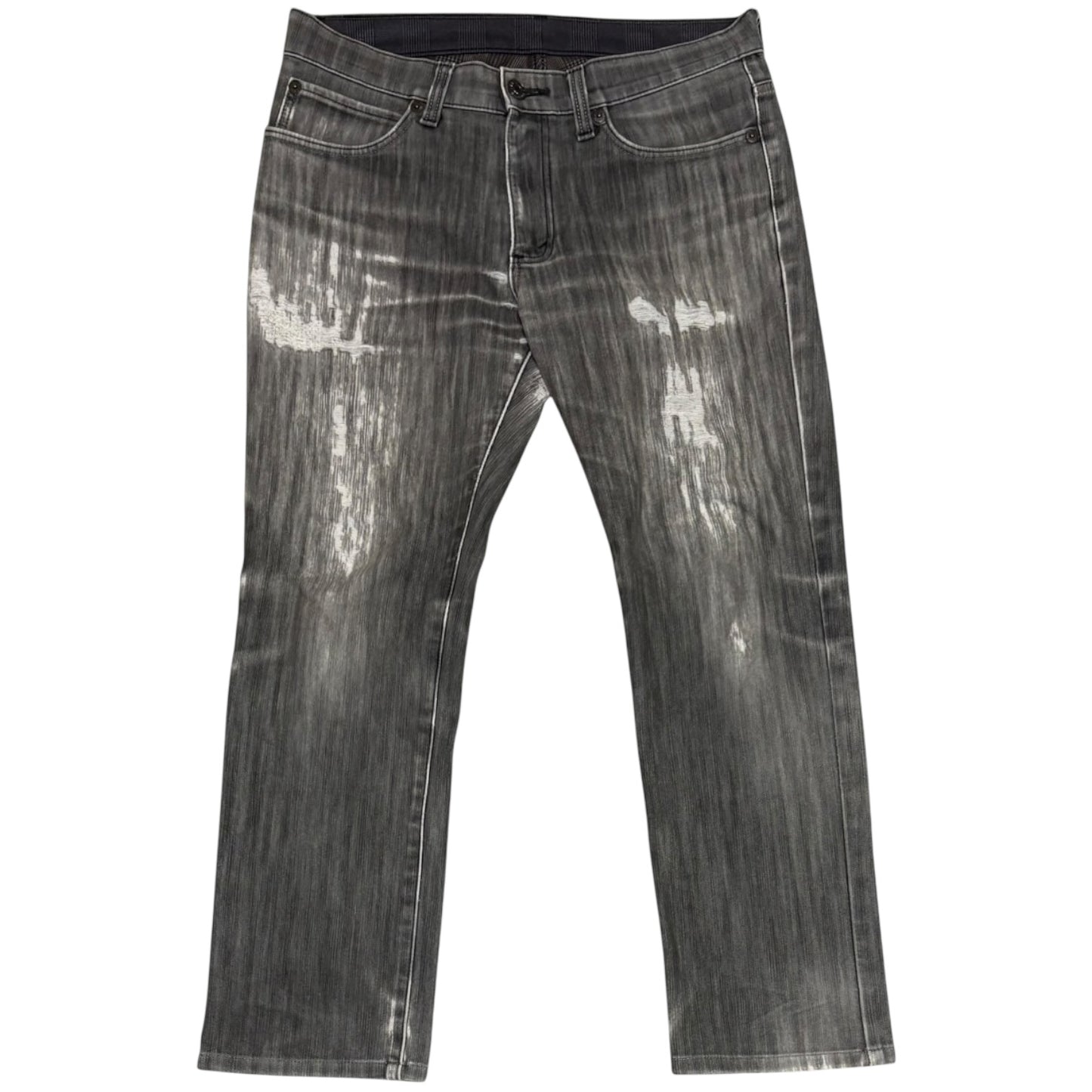 Japanese brand Edwin grey marble wash denim jeans