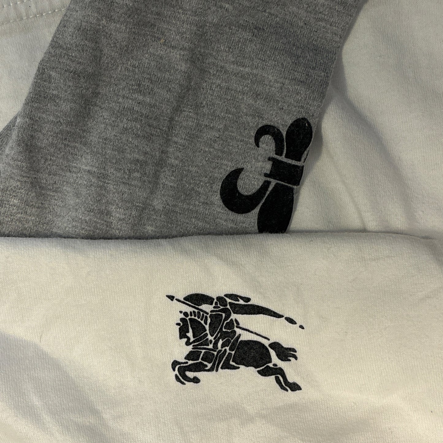 Burberry Black Label white double layer longsleeve T-shirt