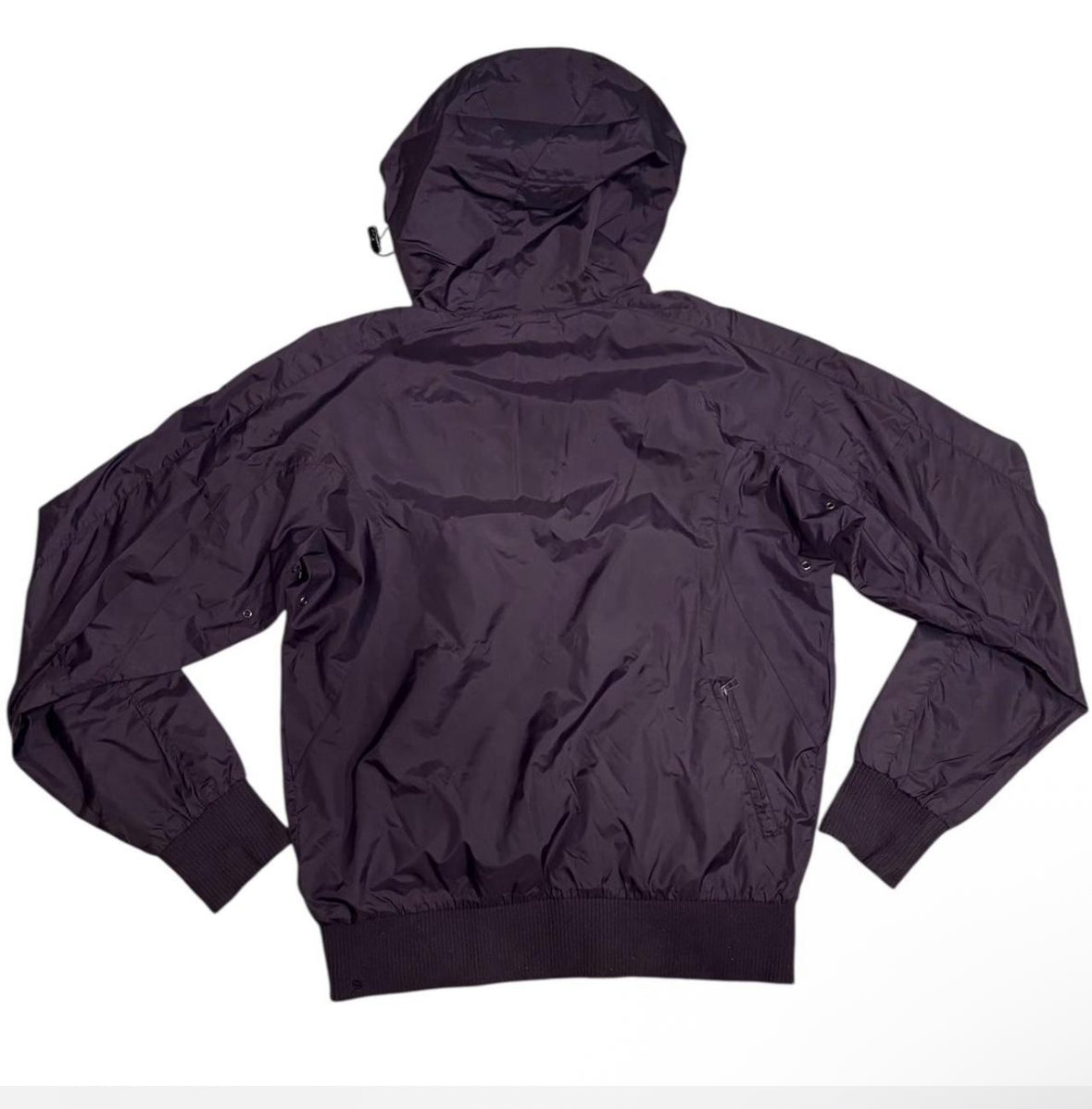 Diesel 55Dsl asymmetric zip purple windbreaker jacket
