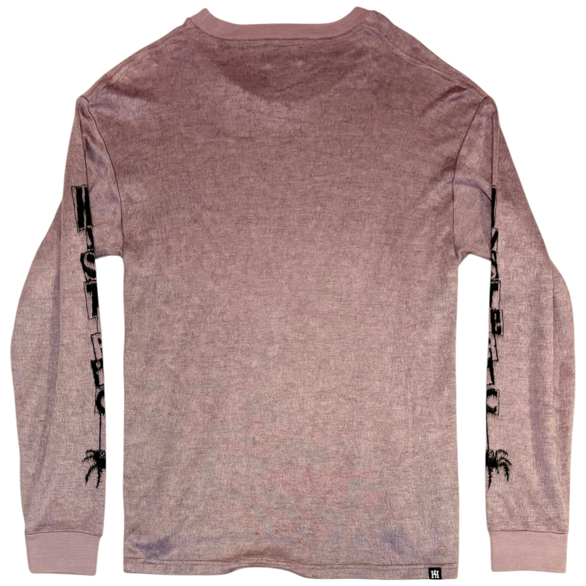 Hysteric Glamour light pink magenta skull cotton knit longsleeve T-shirt