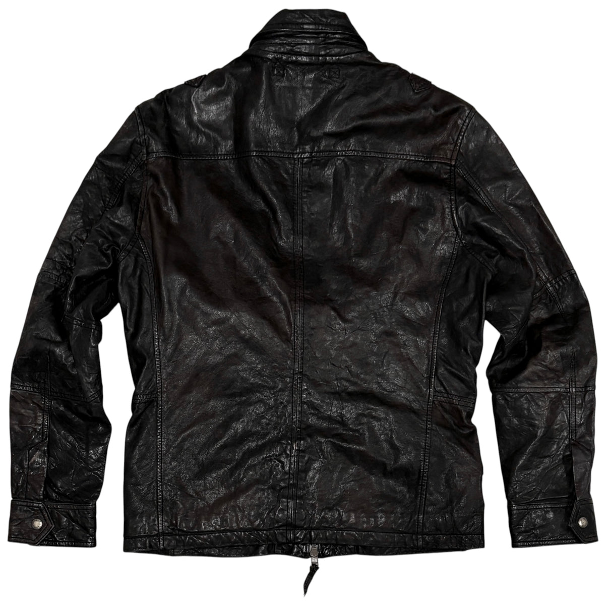 Avirex Japanese exclusive multipocket detailed lambskin leather jacket