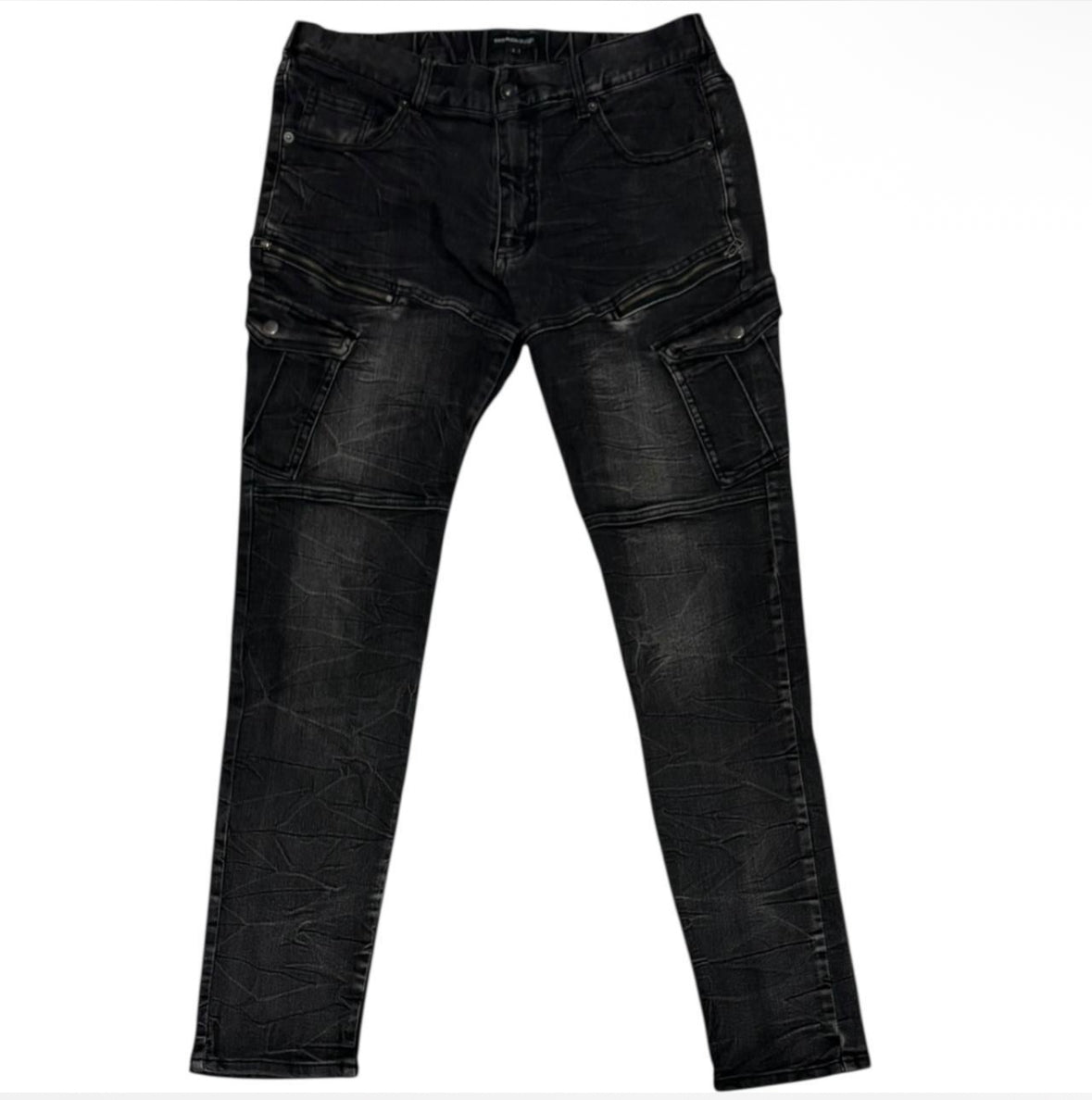 Semantic Design black biker multizip jeans