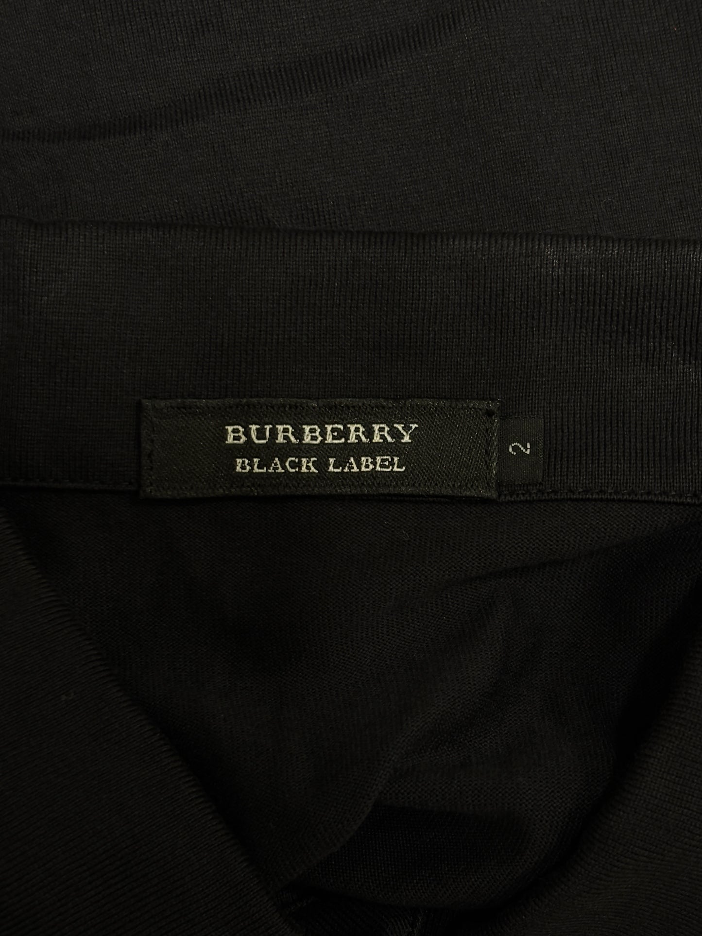Burberry Black Label embroided badge polo T-shirt