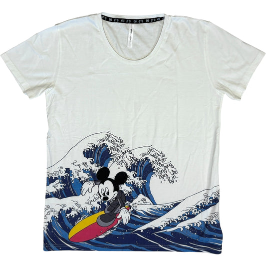 Glamb x Disney Mickey Hokusai ‘Wave’ Surf T-shirt