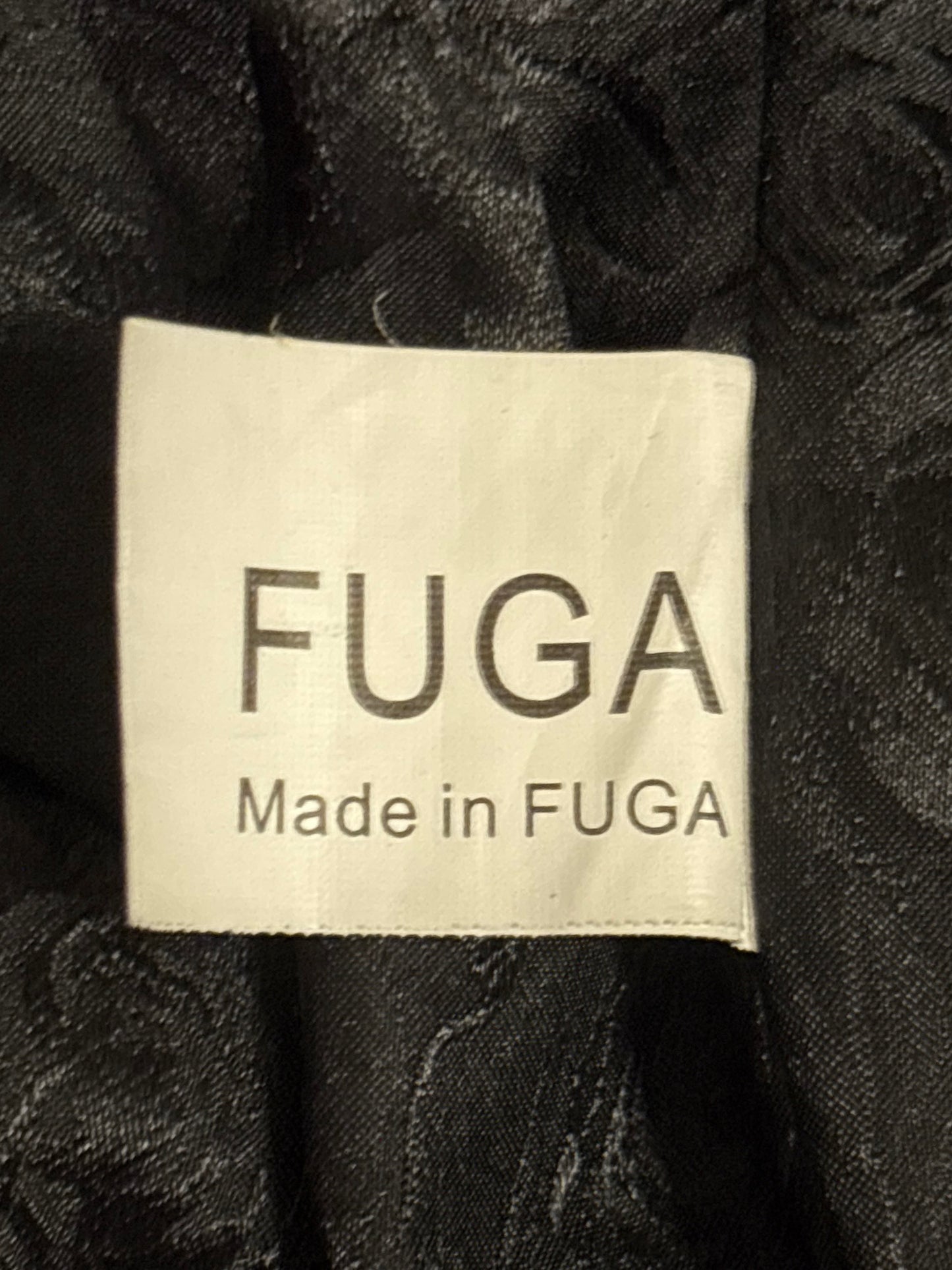 Fuga double breasted pea jacket w/ ram leather hardware and shoulder pads