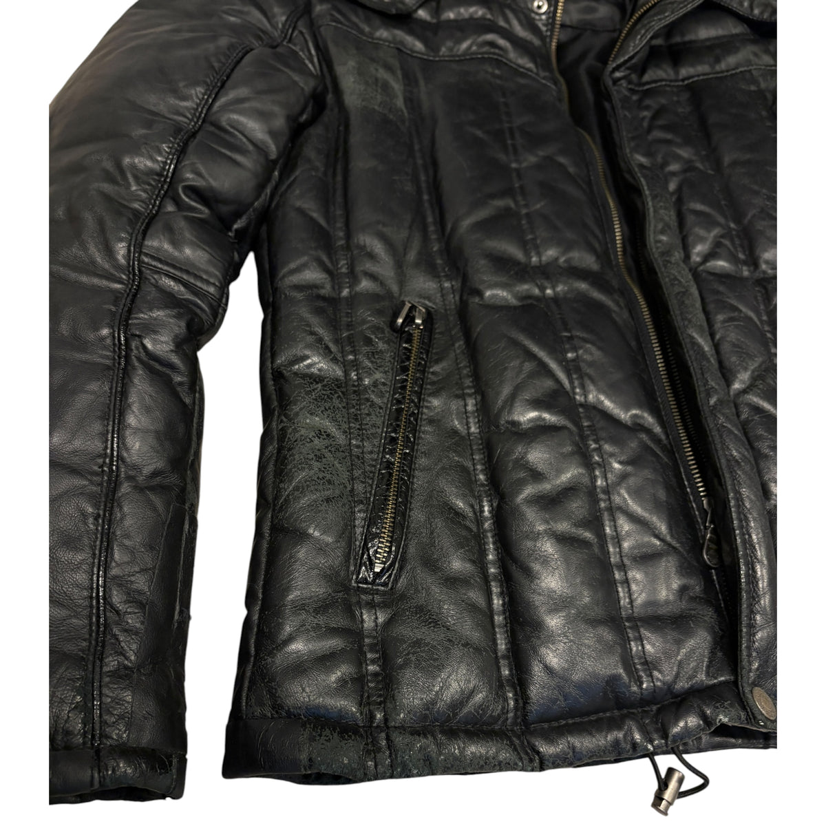 Tornado Mart sheep leather down puffer jacket
