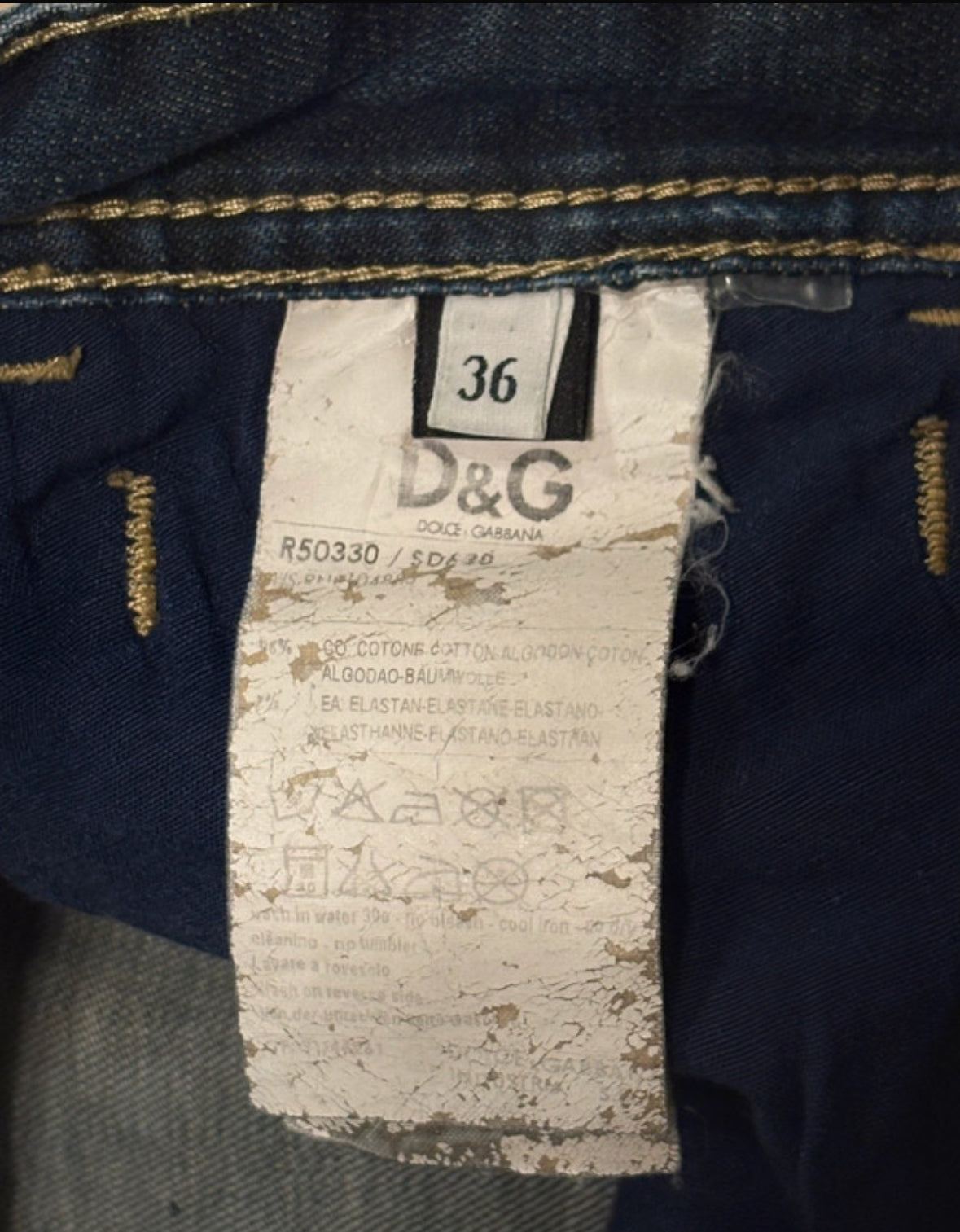 Dolce & Gabbana diffusion old season blue denim jeans