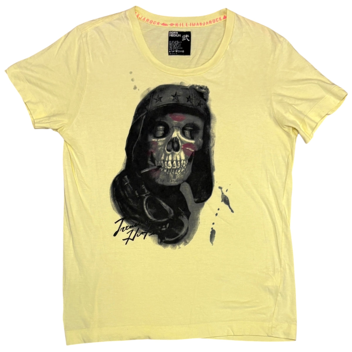 PPFM yellow skull soldier graphic T-shirt