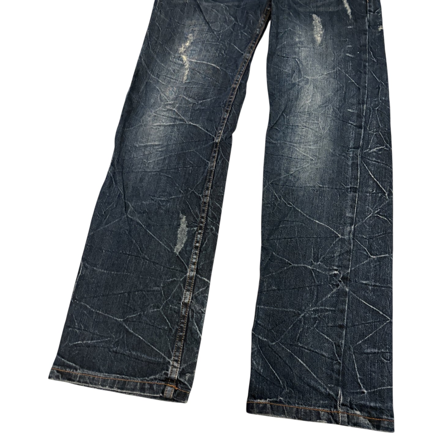 Nylaus double waisted multicolour belt loops denim jeans