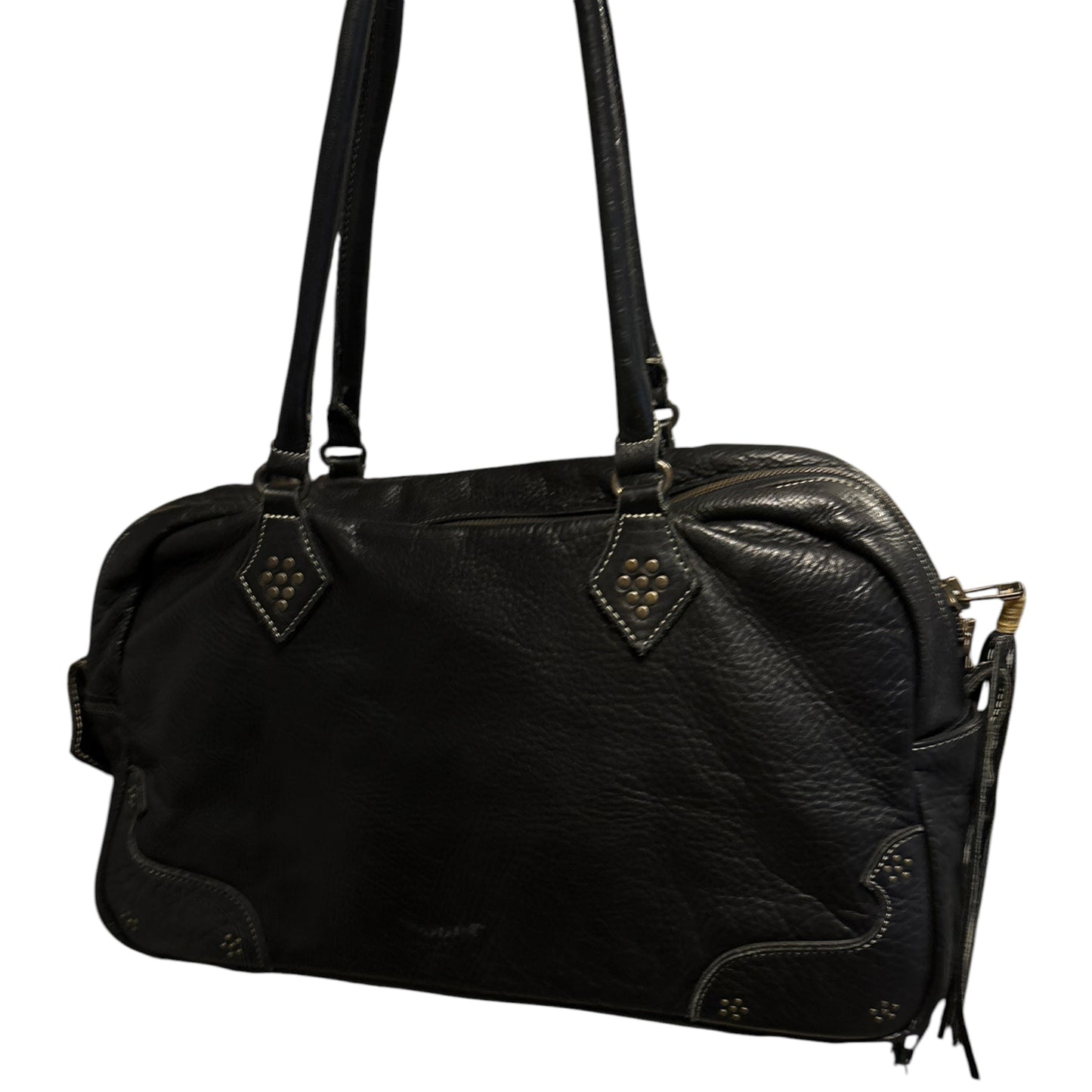 Kyoji Maruyama leather tassel detailed clutch carry bag