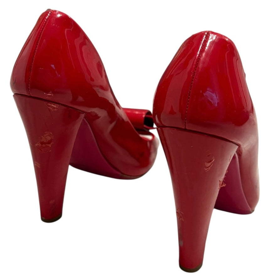 Miu Miu red bow heels