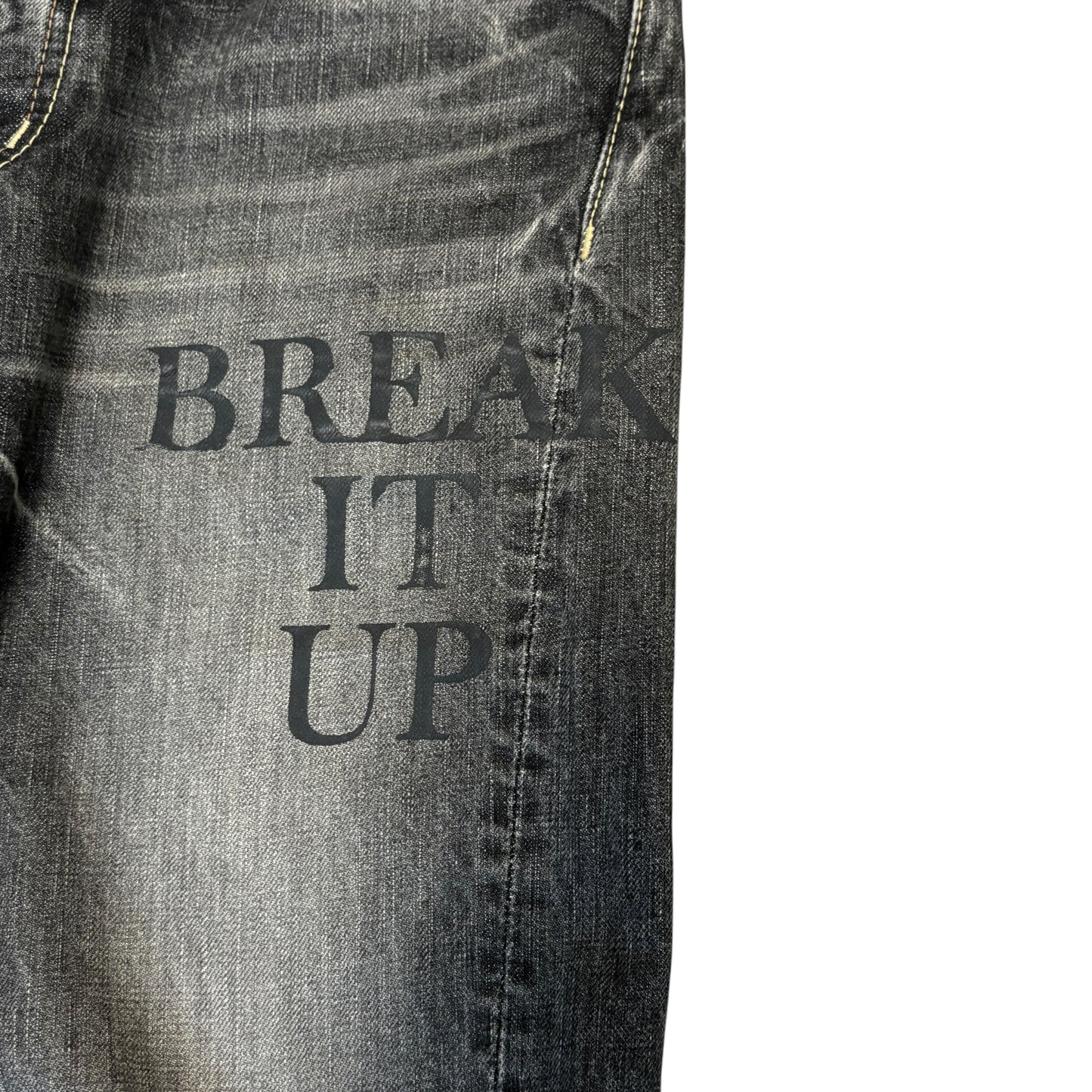 Hysteric Glamour grey studded denim jeans