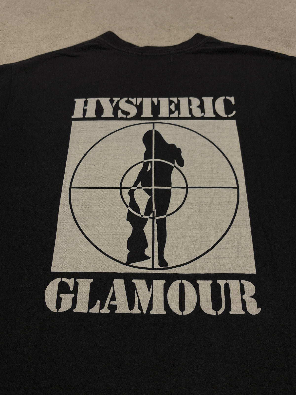 Hysteric Glamour black crosshair woman T-shirt
