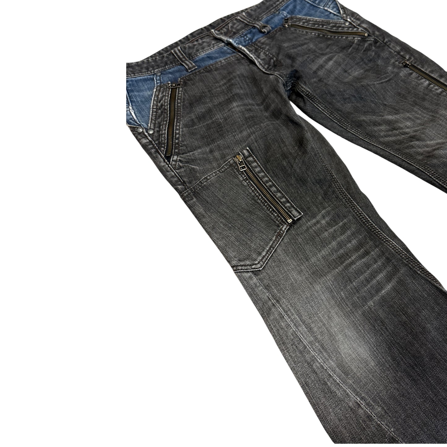 Nicole Club hybrid grey bootcut denim jeans
