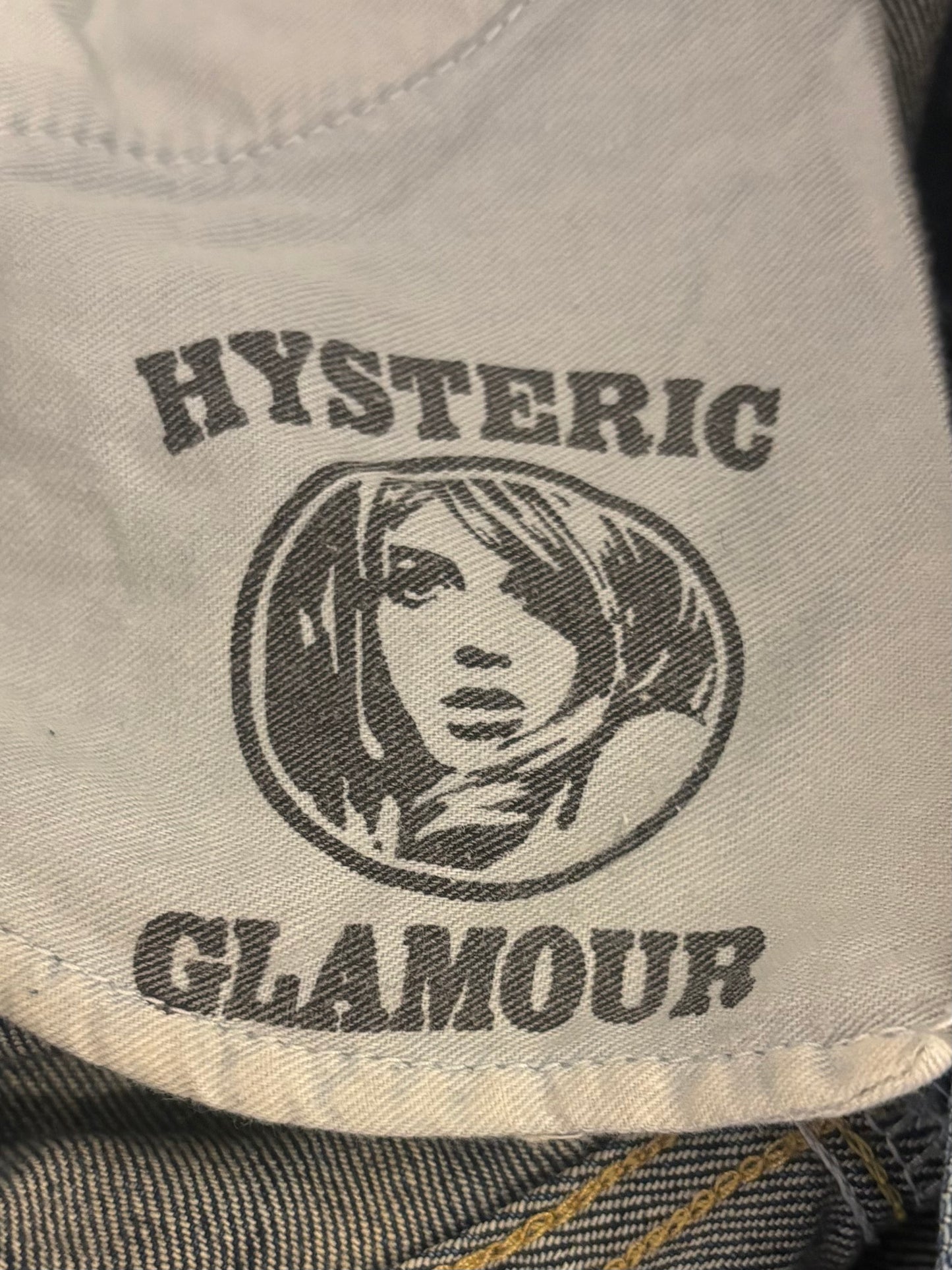 Hysteric Glamour blue fade wash jeans