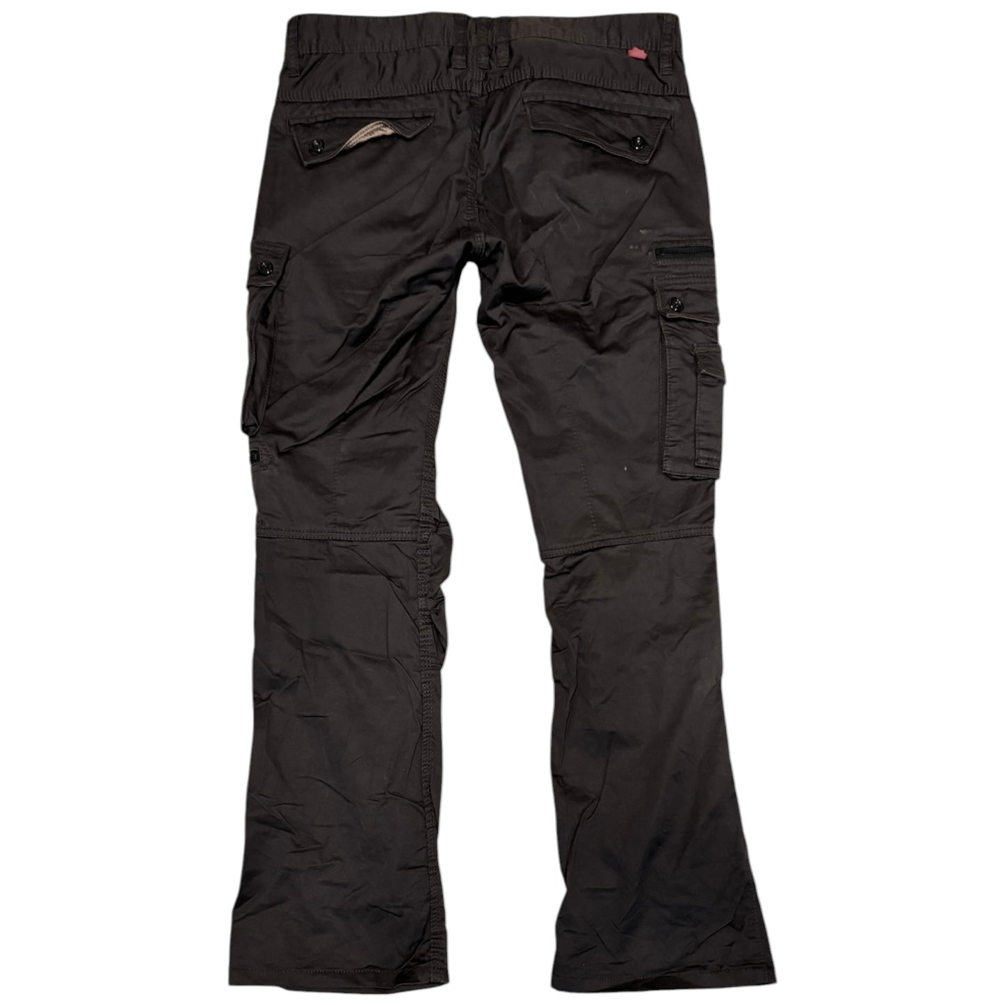 Japanese brand grey cargo utility multipocket cargo pants