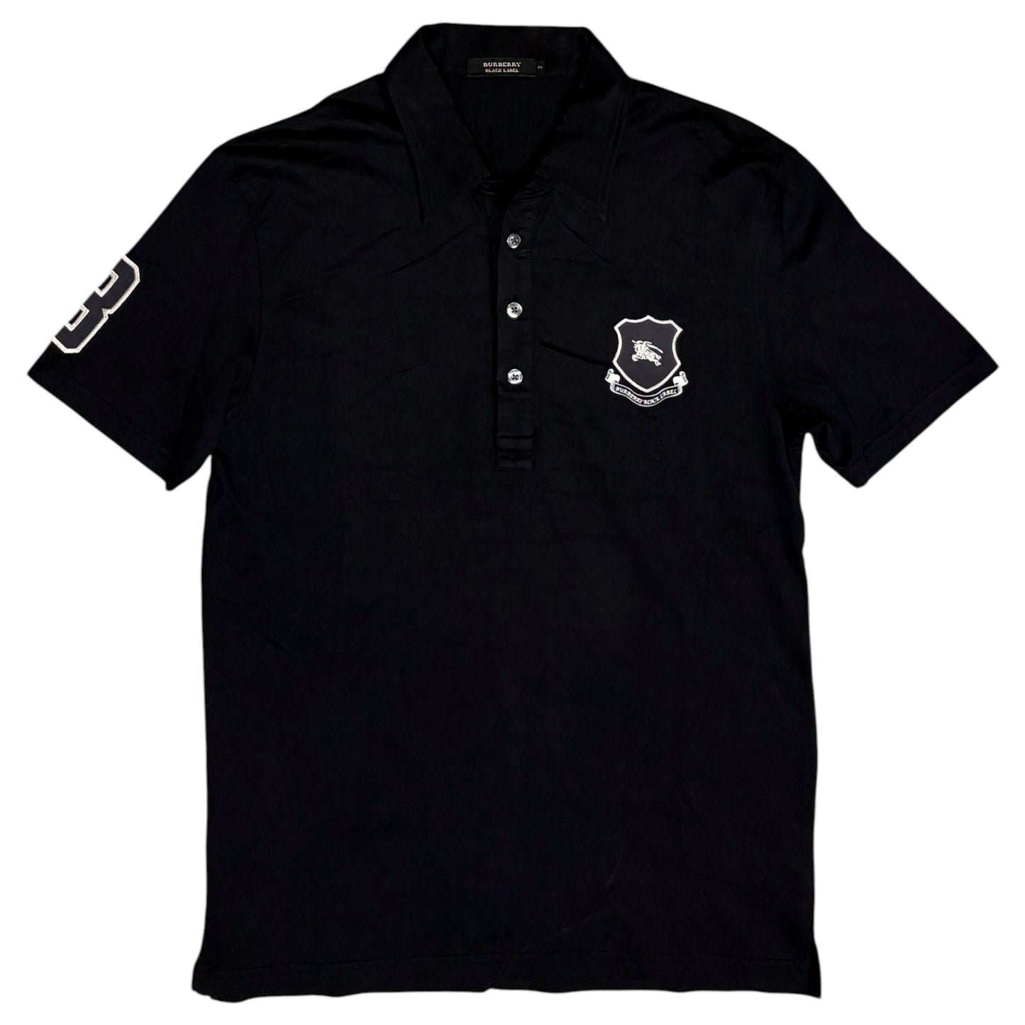 Burberry Black Label embroided badge polo T-shirt