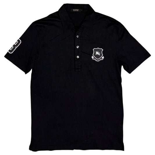 Burberry Black Label embroided badge polo T-shirt