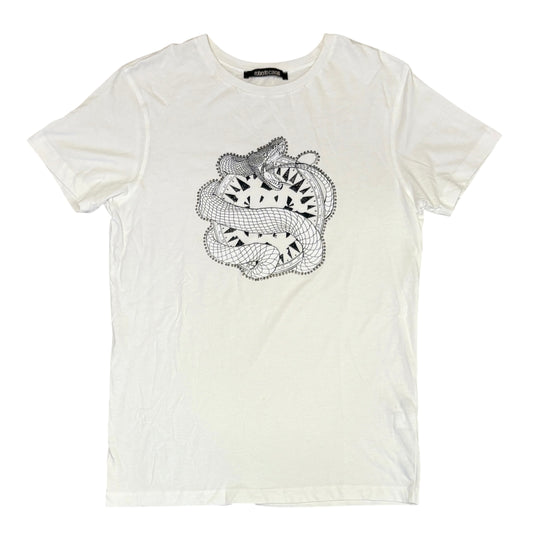 Roberto Cavalli studded snake T-shirt