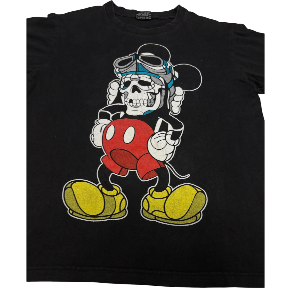 Japanese brand black undead Mickey T-shirt