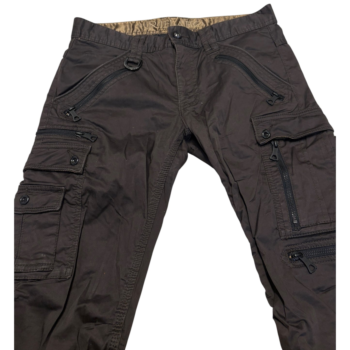 Japanese brand grey cargo utility multipocket cargo pants