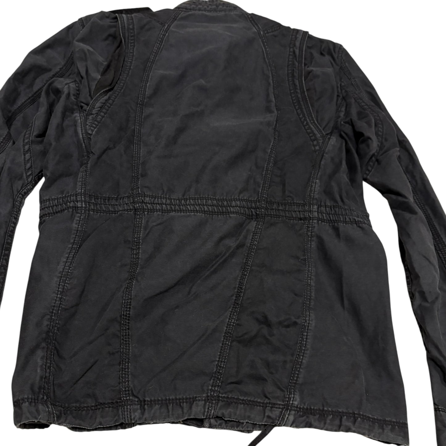 Goa multipocket detailed military jacket w bono hood & tassles