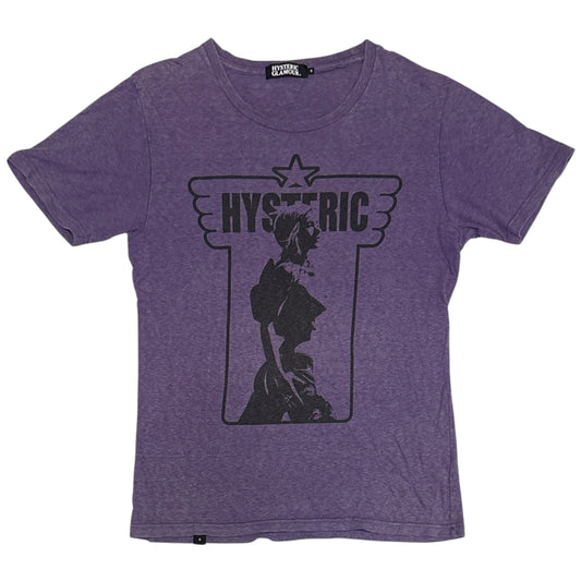 Hysteric Glamour purple futuristic girl graphic T-shirt