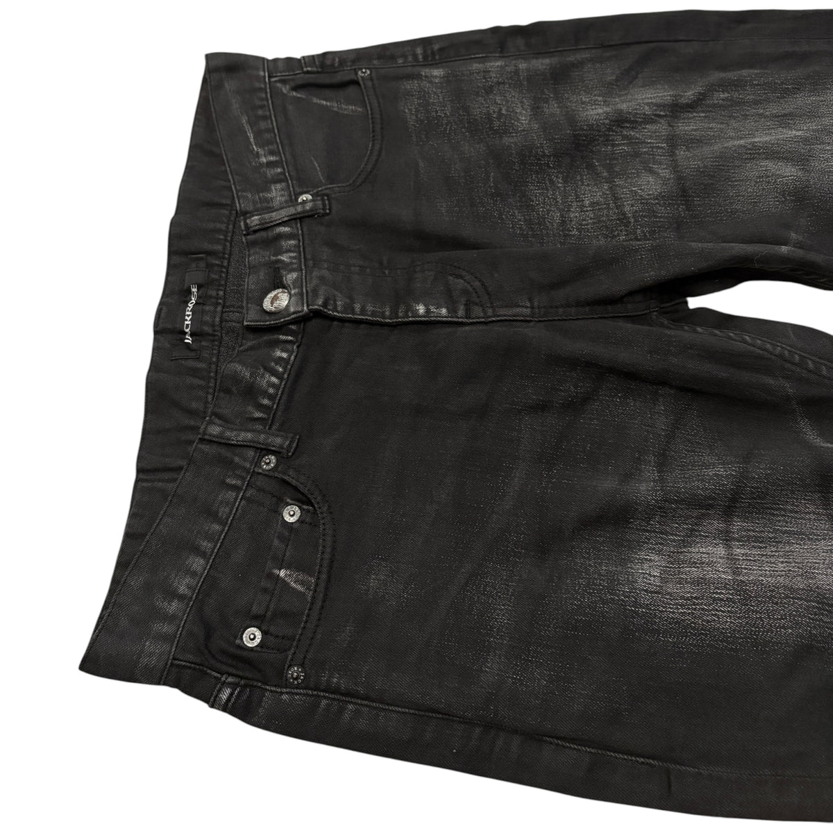 Jackrose black fade wash bootcut denim jeans