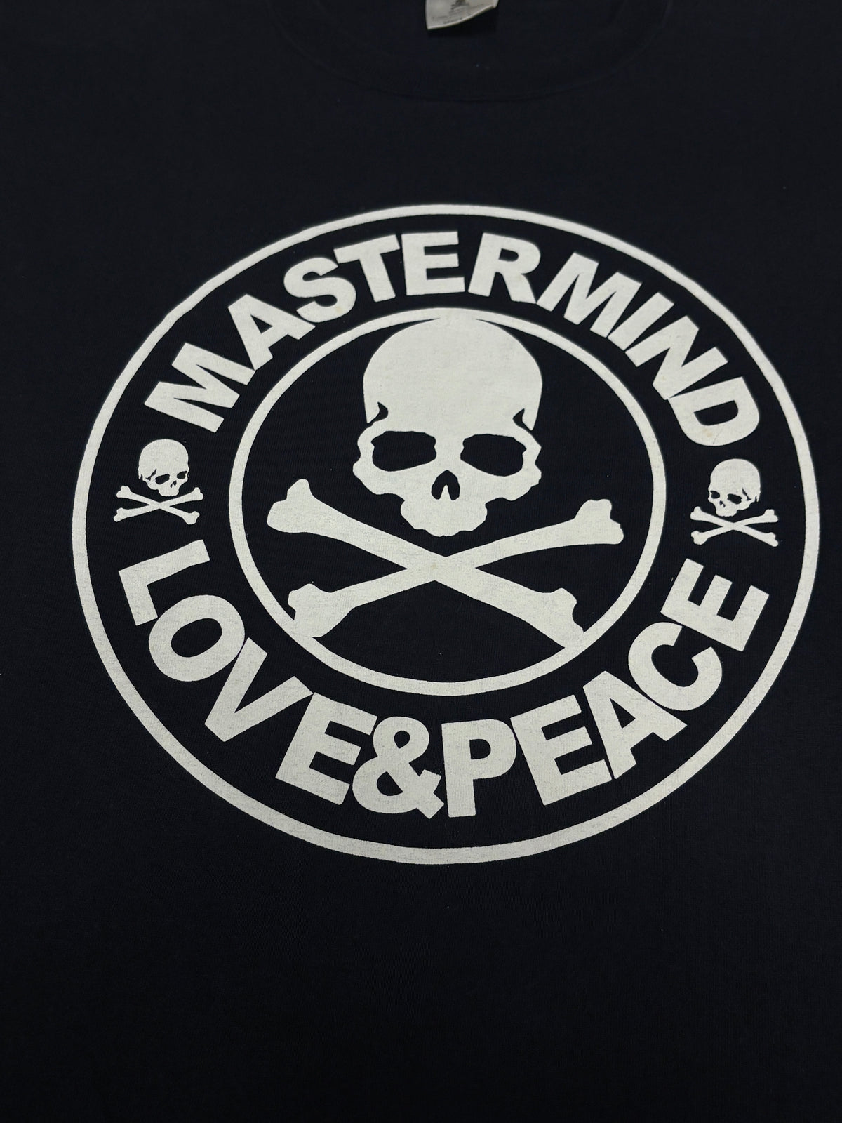 Mastermind ‘Love and Peace’ black logo T-shirt