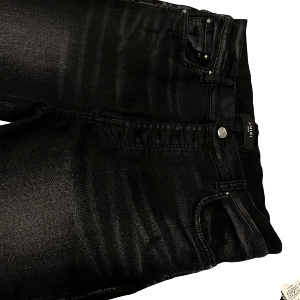 Japanese Amiri AW22 Stacked dark wash flare jeans