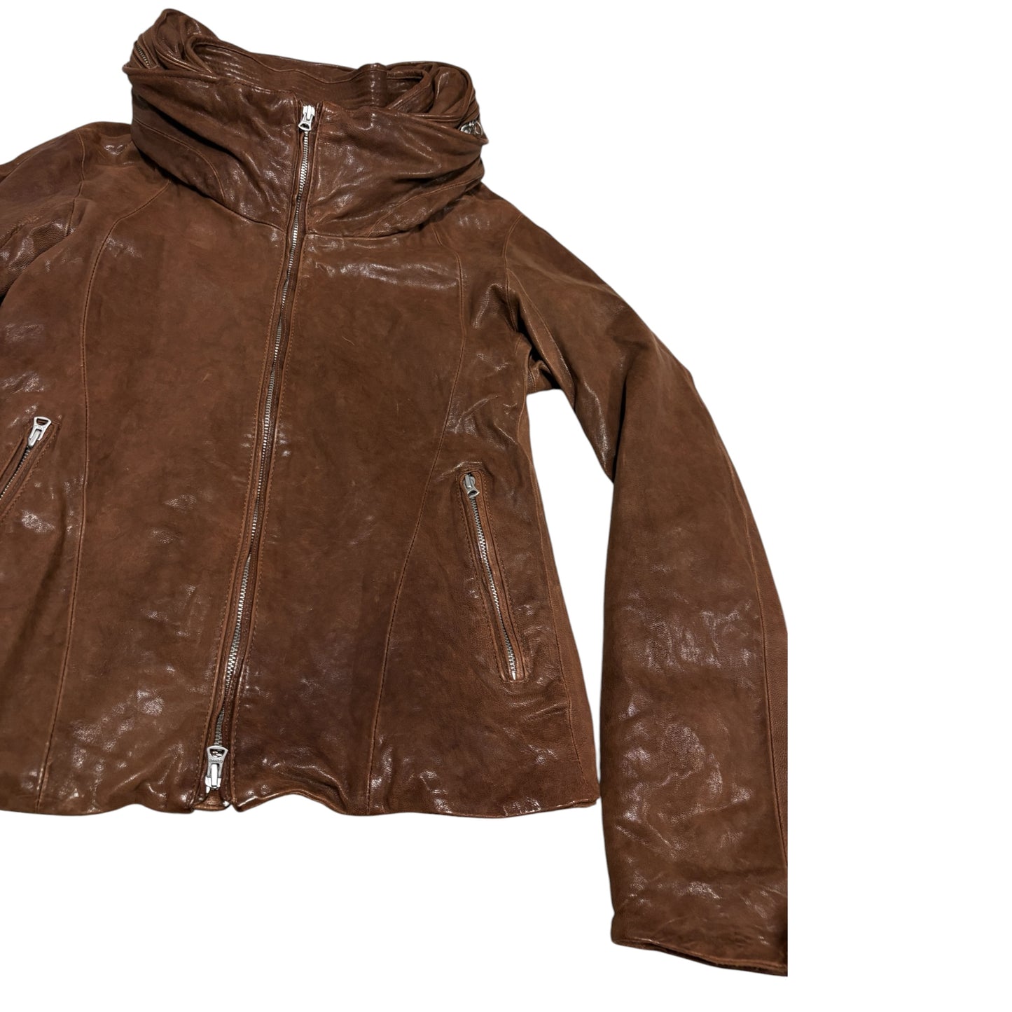 Goa goat leather apocalypse bono jacket