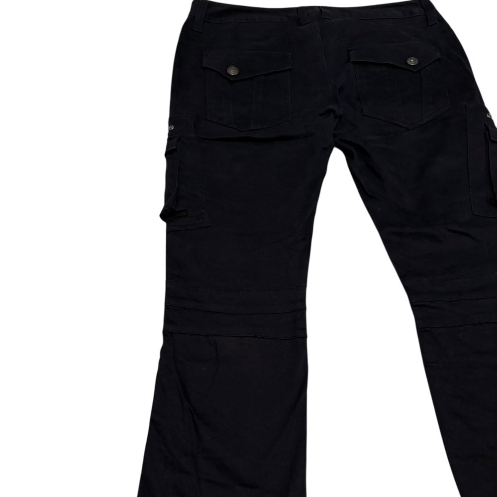 Japanese brand In The Attic black biker cargo jeans