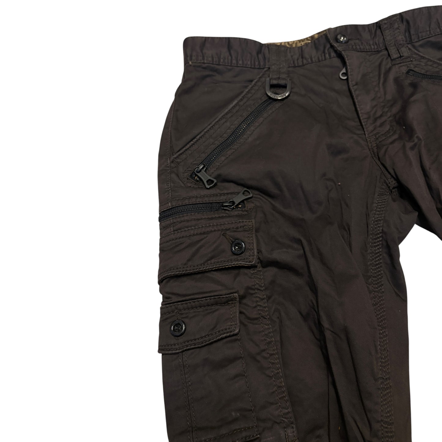 Japanese brand grey cargo utility multipocket cargo pants
