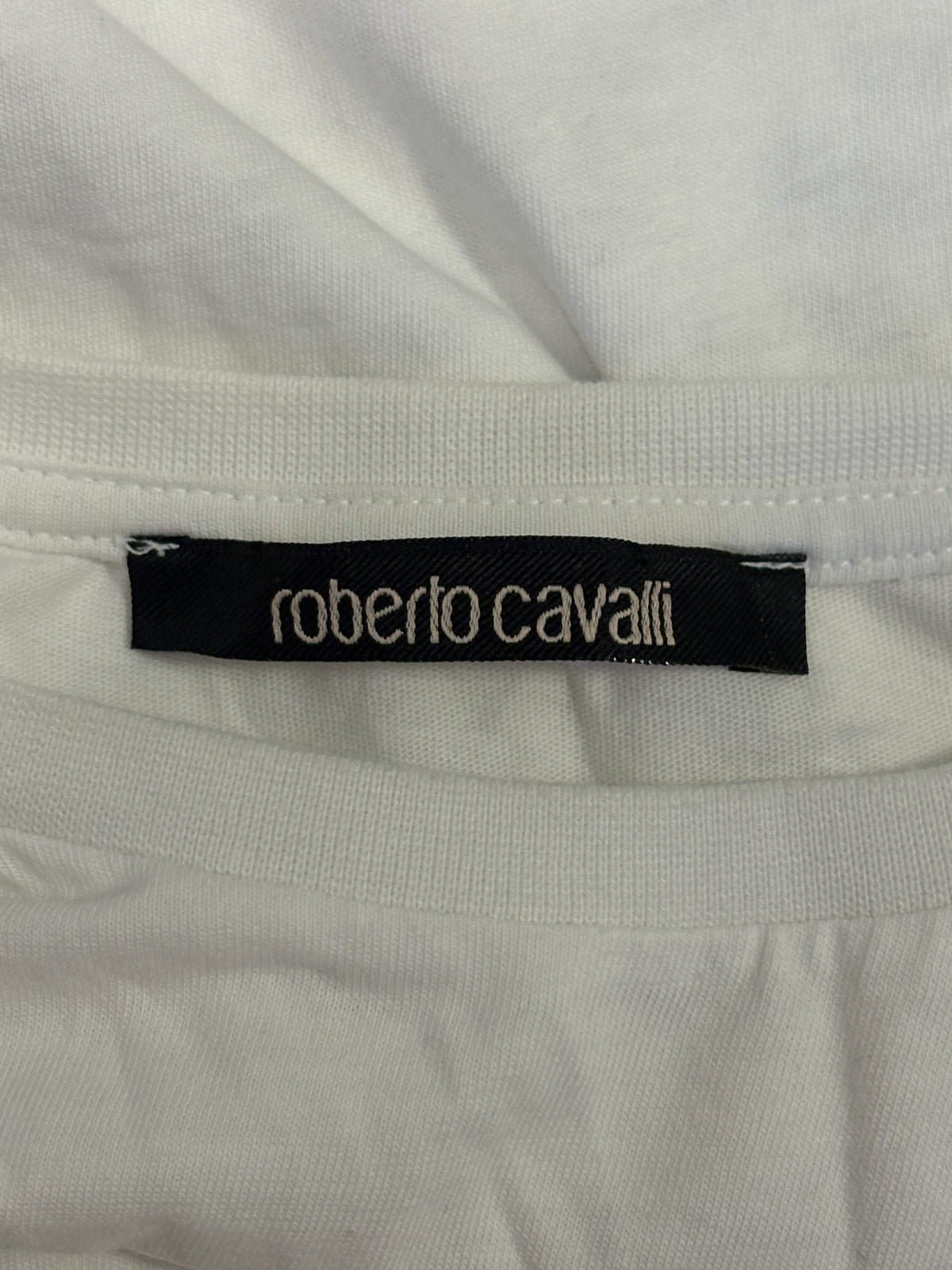 Roberto Cavalli studded snake T-shirt