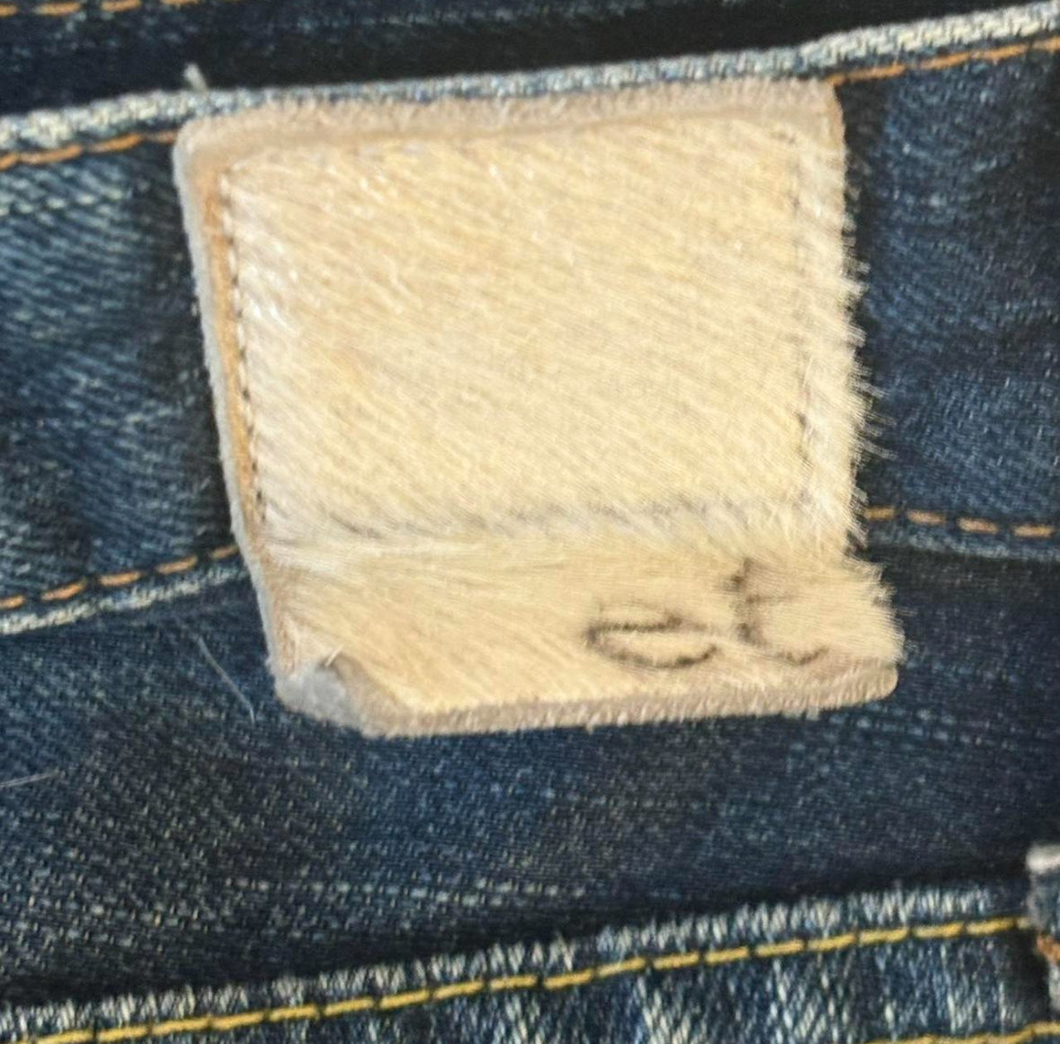 Japanese Brand blue denim gradient wash jeans