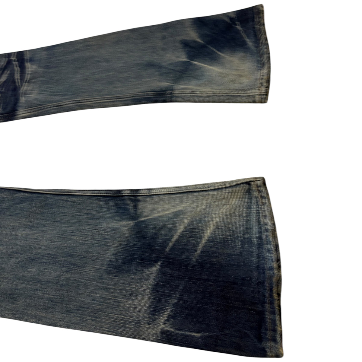 Jackrose blue whiskered washed bootcut denim jeans
