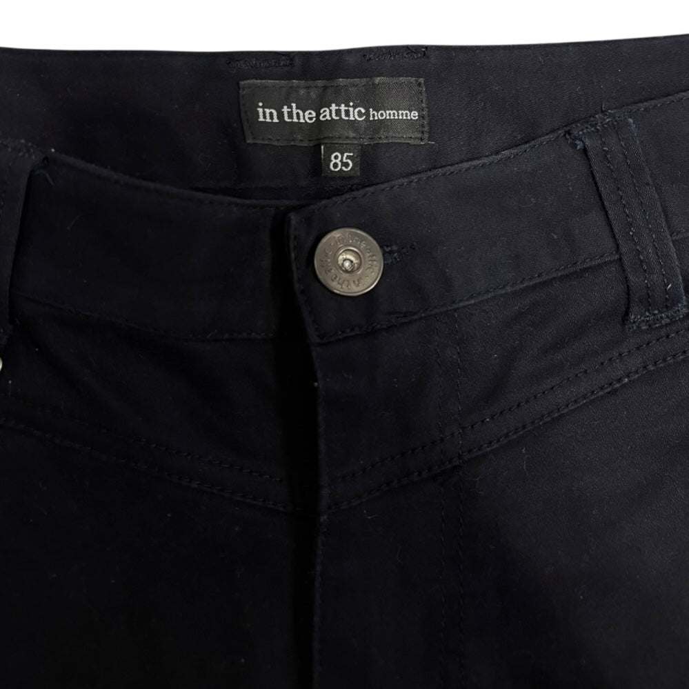Japanese brand In The Attic black biker cargo jeans