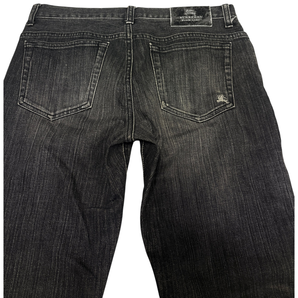 Burberry Black Label grey whiskered denim jeans