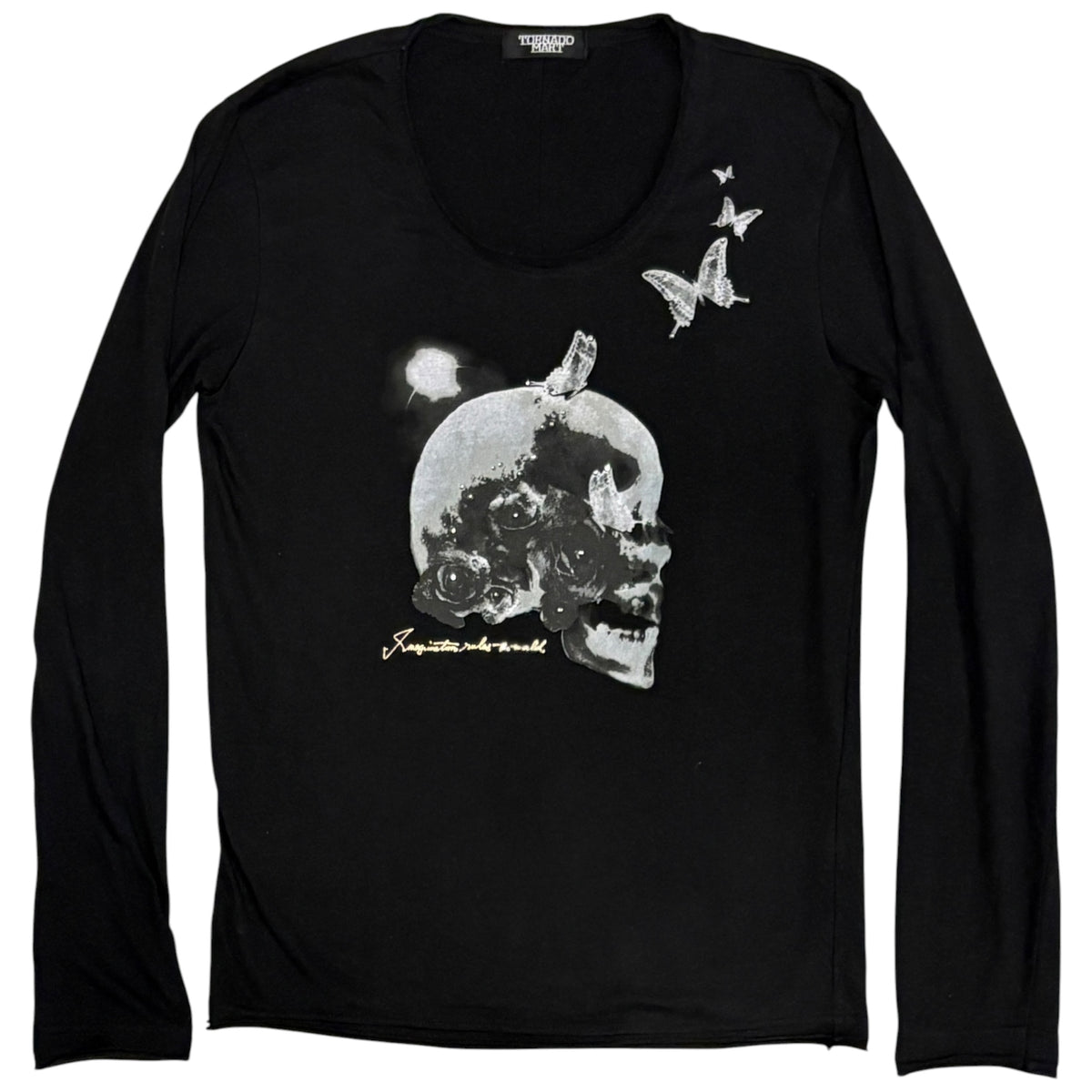 Tornado Mart black skull longsleeve T-shirt
