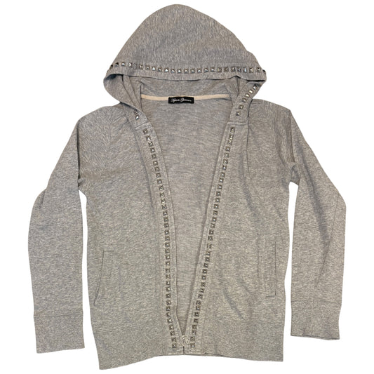 Hysteric Glamour grey studded zip hoodie