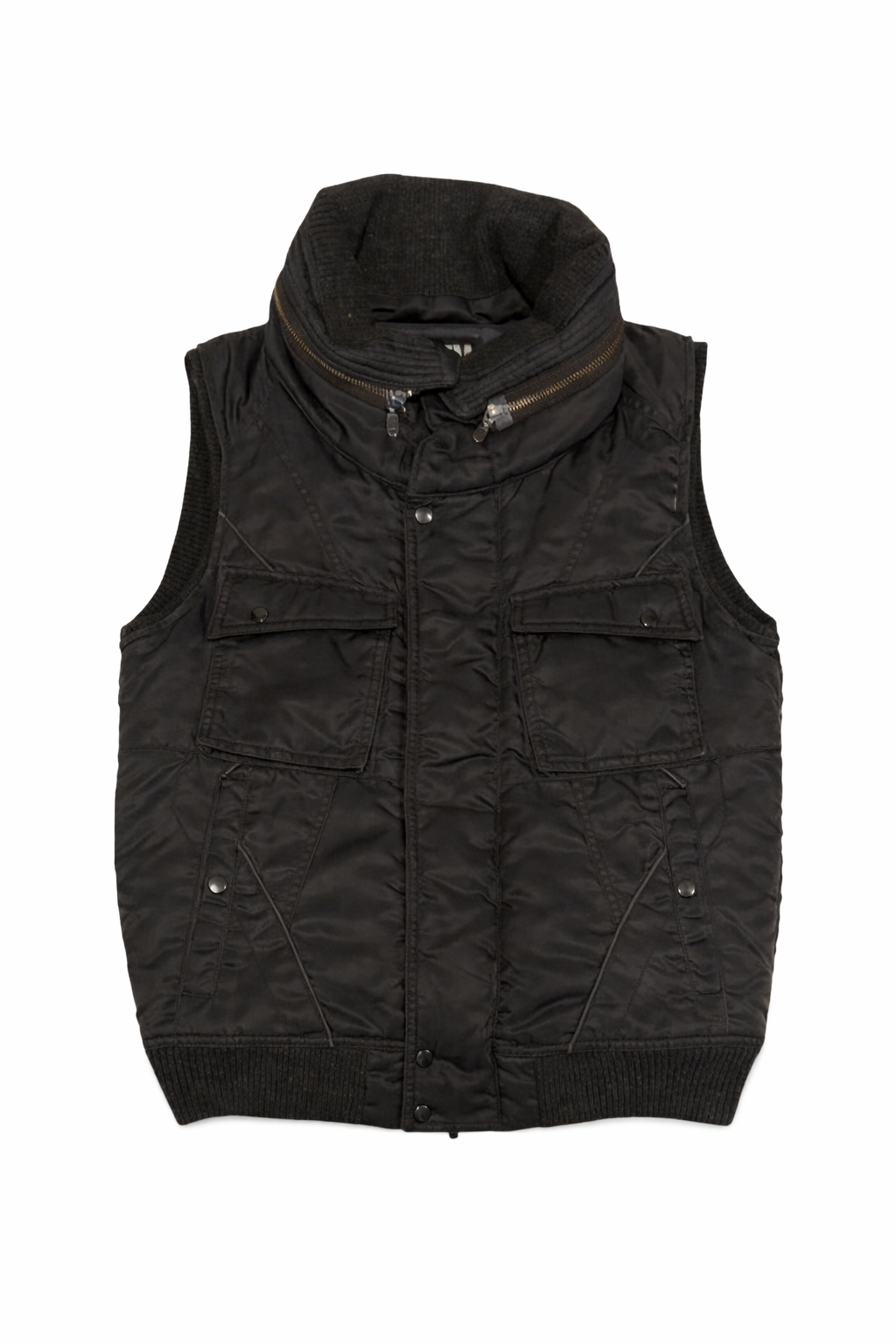 PPFM bono zip hood down filled gilet jacket
