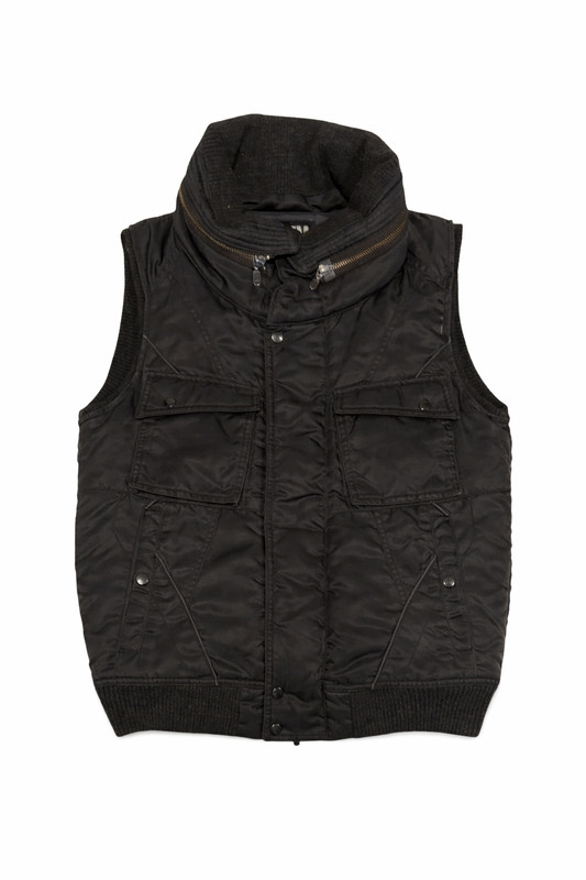 PPFM bono zip hood down filled gilet jacket