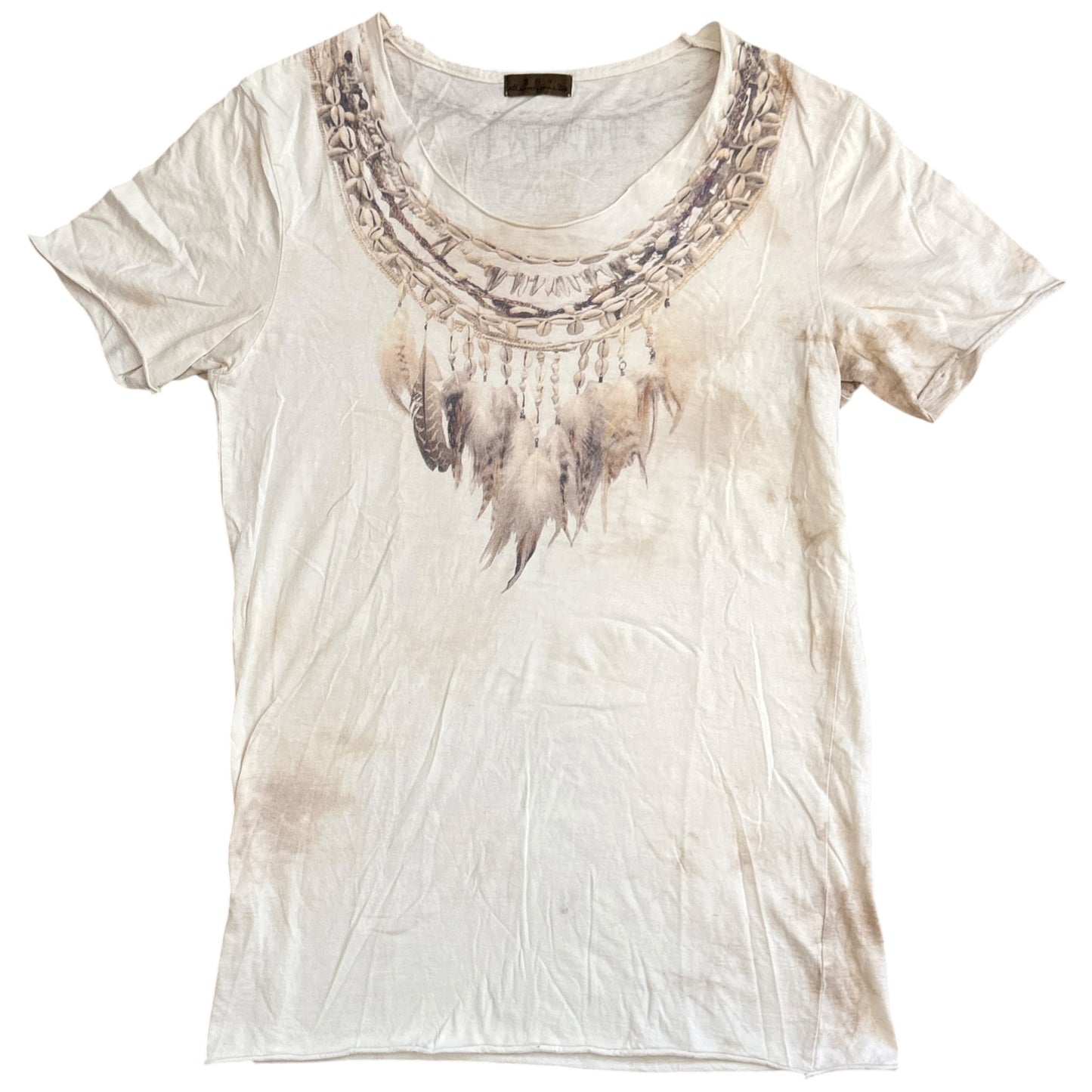 Goa tribal feather necklace T-shirt